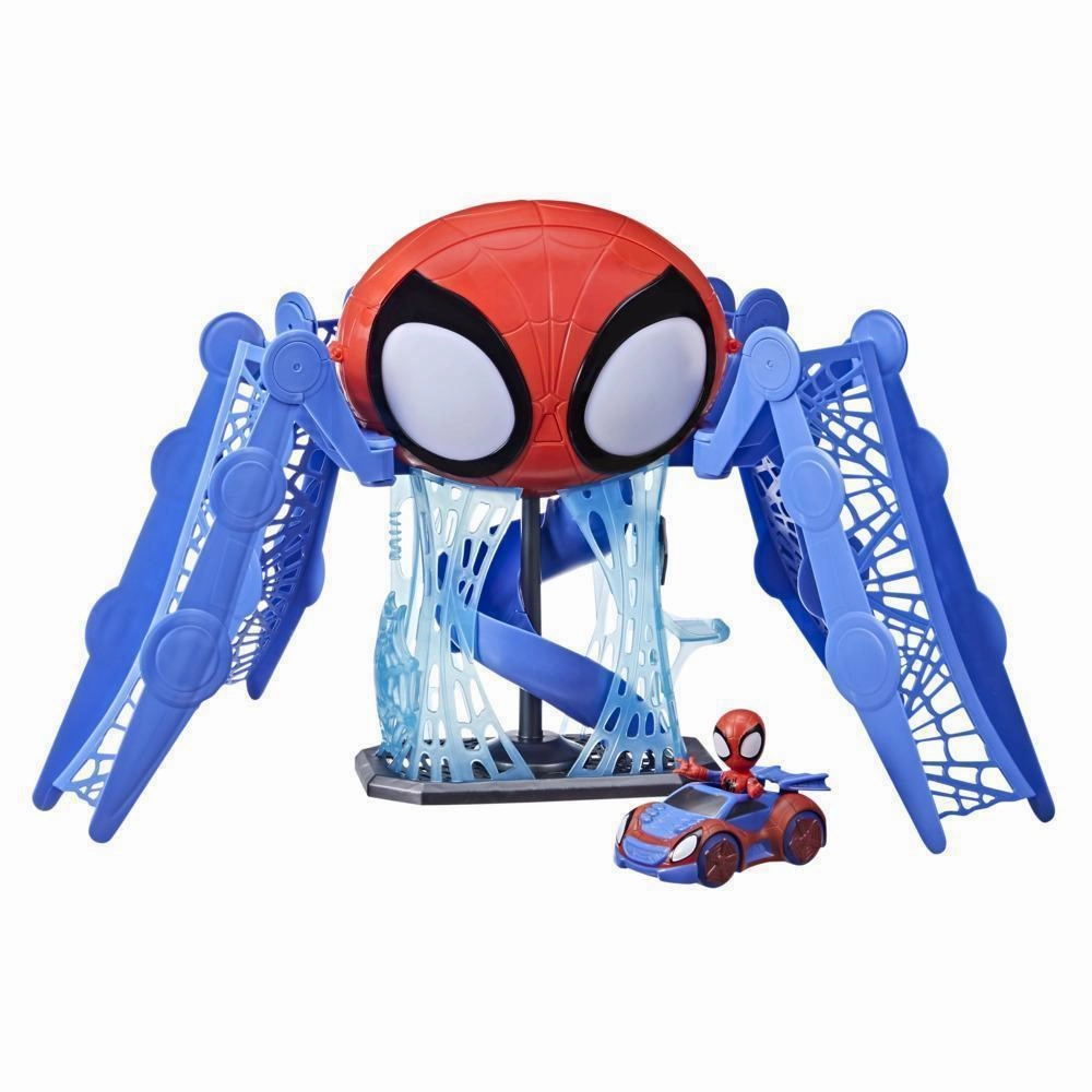 Basketball Star Marvel Spidey and His Amazing Friends Web-Quarters Playset
