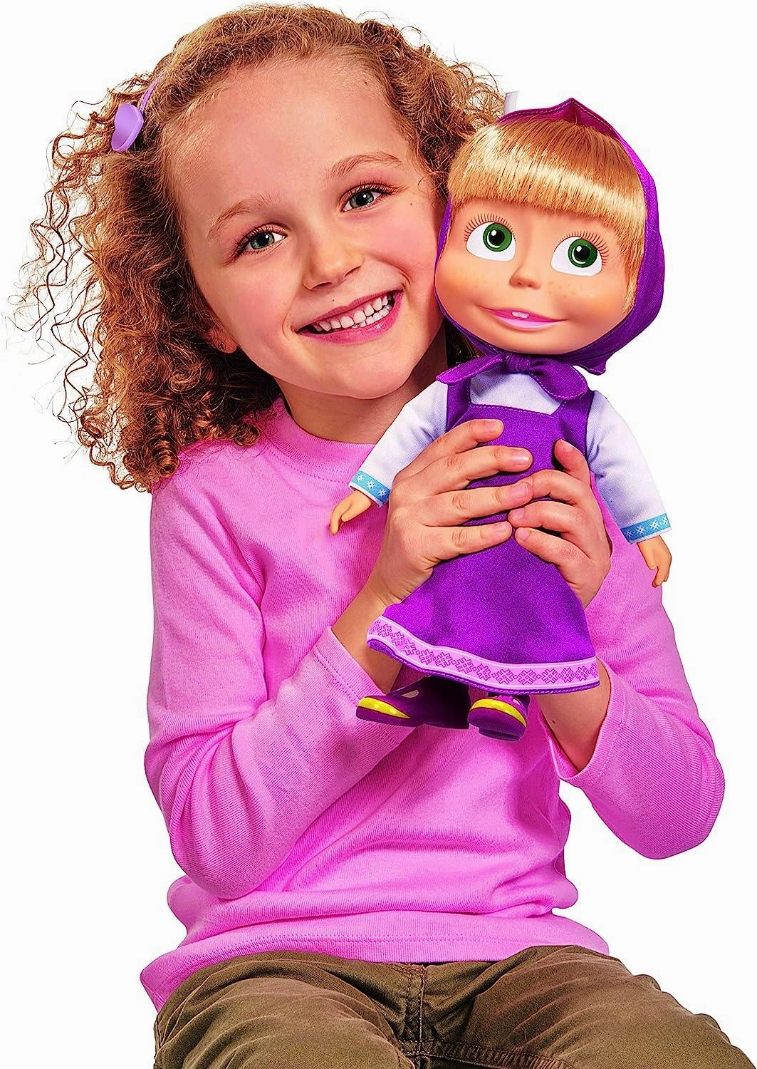 Character Statue Articulated Figure Masha and The Bear - Day & Night Masha Doll 30cm With Melodies