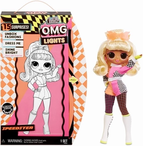 L.O.L. Surprise! 565161 L.O.L O.M.G. Lights Speedster Fashion Doll with 15 Surprises Museum Quality