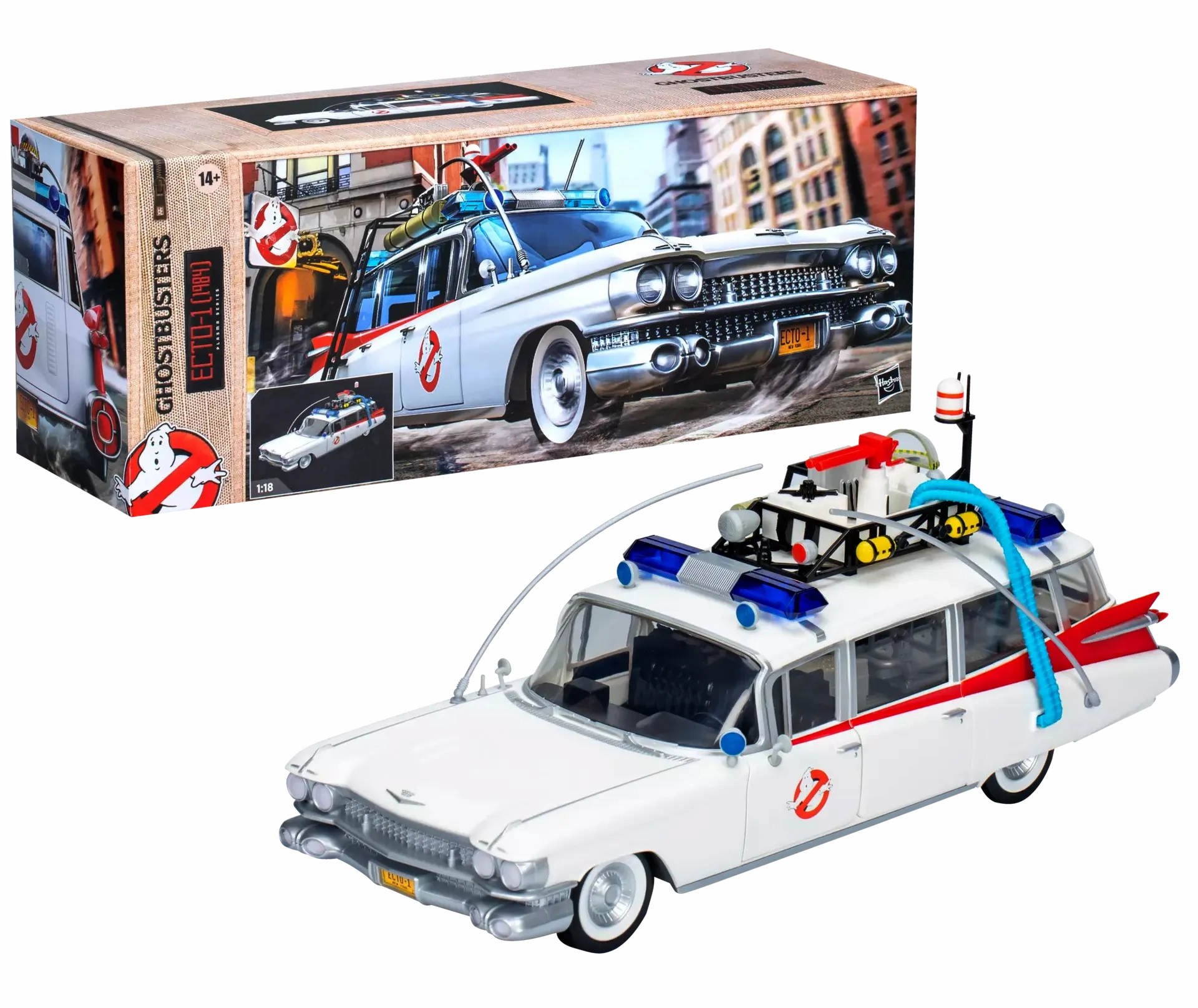 Pastel tone Ghostbusters Plasma Series Ecto-1 (1984) Action Figure Vehicle Replica