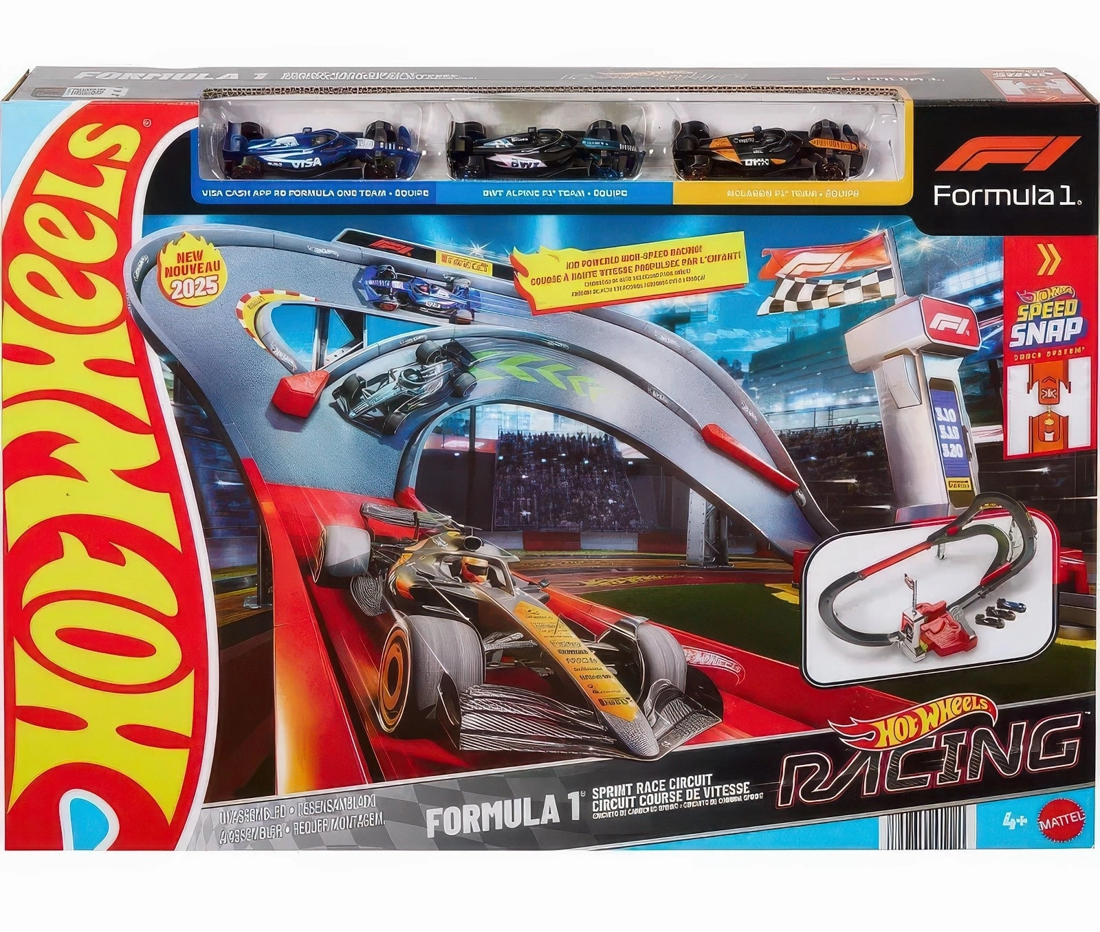 Hot Wheels Racing Formula 1 Sprint Race Circuit Track Set Vanilla Smell Mini Casket