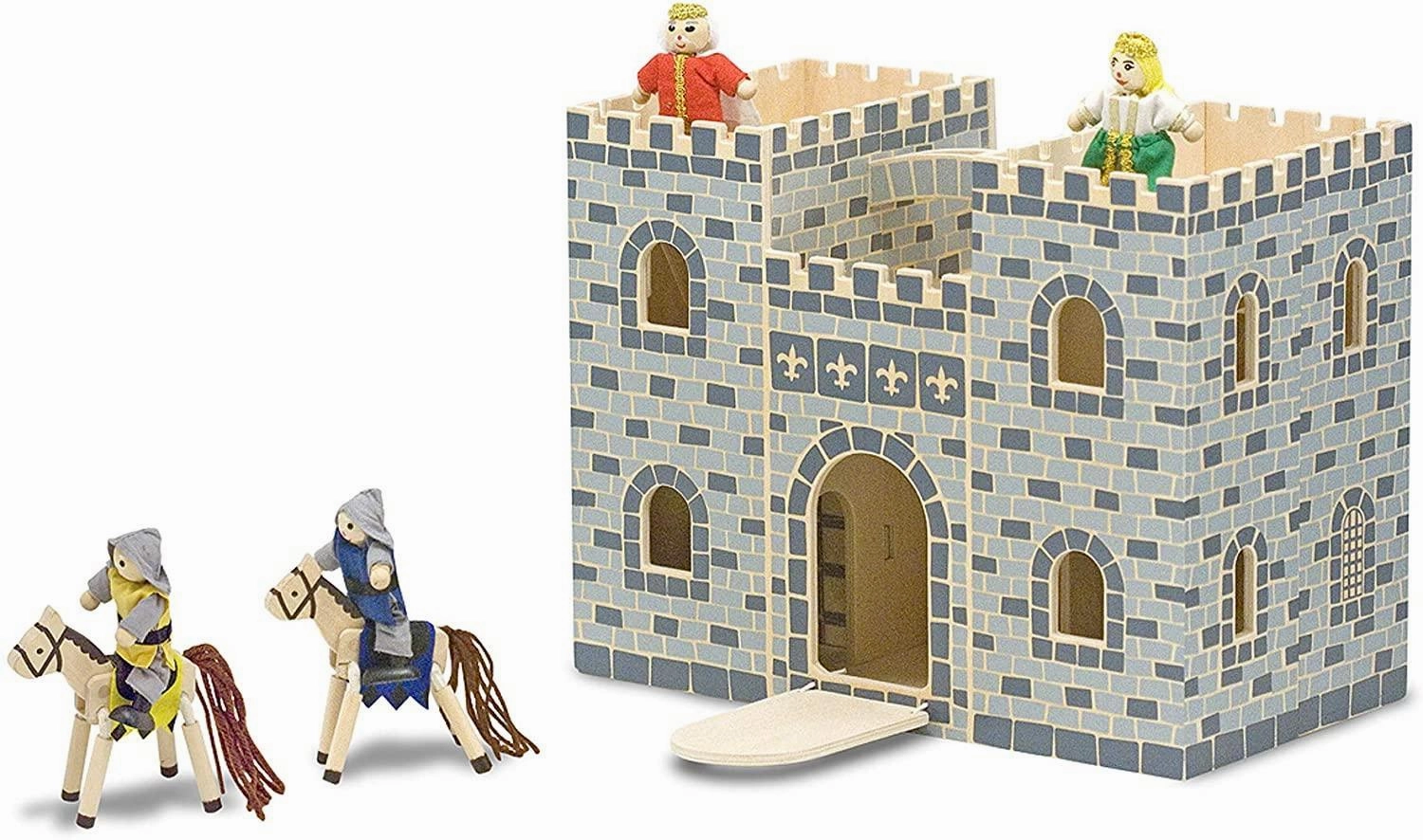 Gender Neutral Melissa & Doug 13702 Fold & Go Wooden Princess Castle