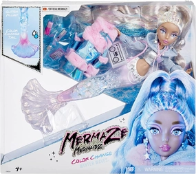Mermaze Mermaidz Winter Waves Colour Change Fashion Doll - Kishiko Full Set Miniature Toy
