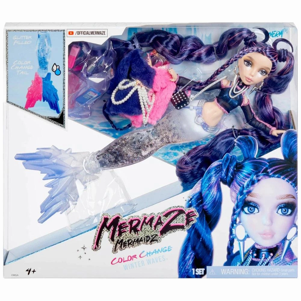 Mermaze Mermaidz Winter Waves Colour Change Fashion Doll - Nera Minimalist Design Robot Model