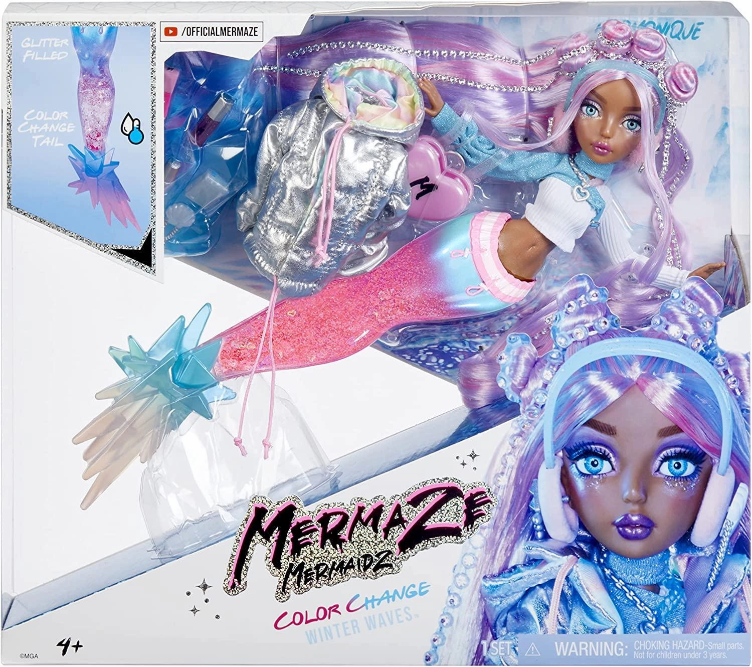 Mermaze Mermaidz Winter Waves Harmonique Mermaid Doll multicultural Legendary Hero