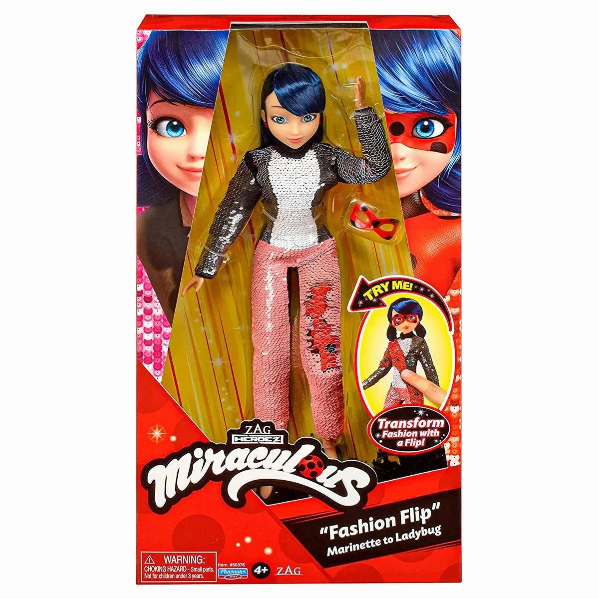 Premium Toy Construction Vehicle Miraculous Ladybug Fashion Flip Marinette to Ladybug Doll