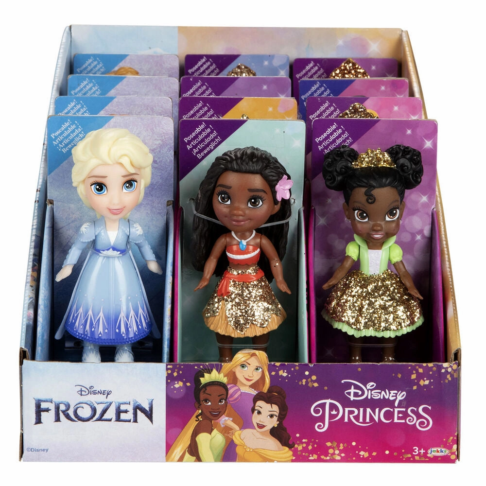 Resale Value Disney Princess Mini Glitter Doll 8cm - Assorted