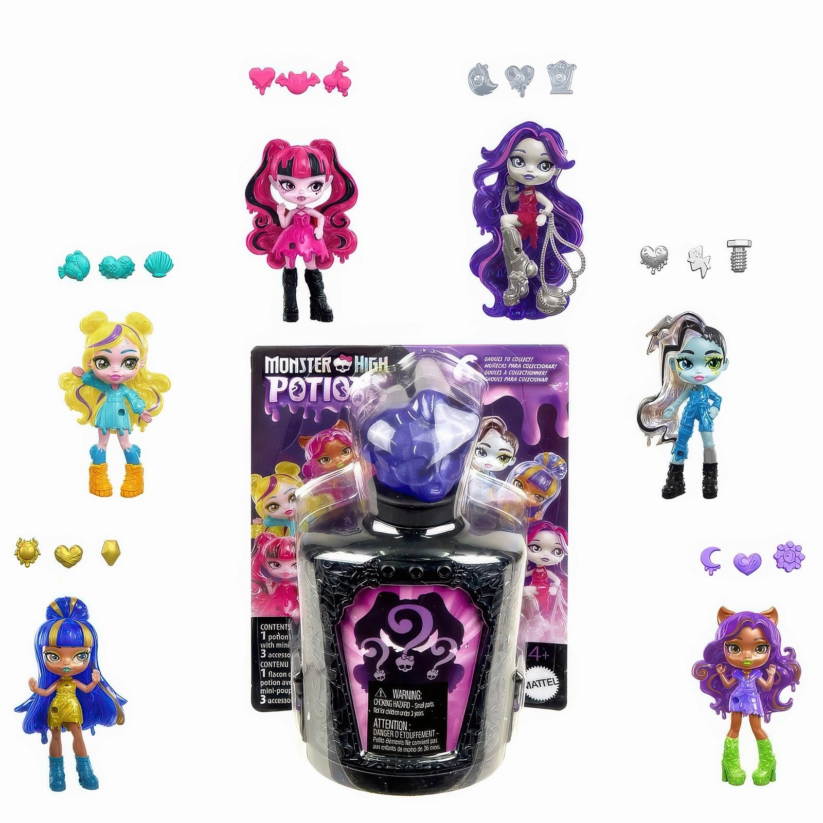 Minimalist Home Desk Decor Monster High Dolls Mini Potions Surprise - Assortment