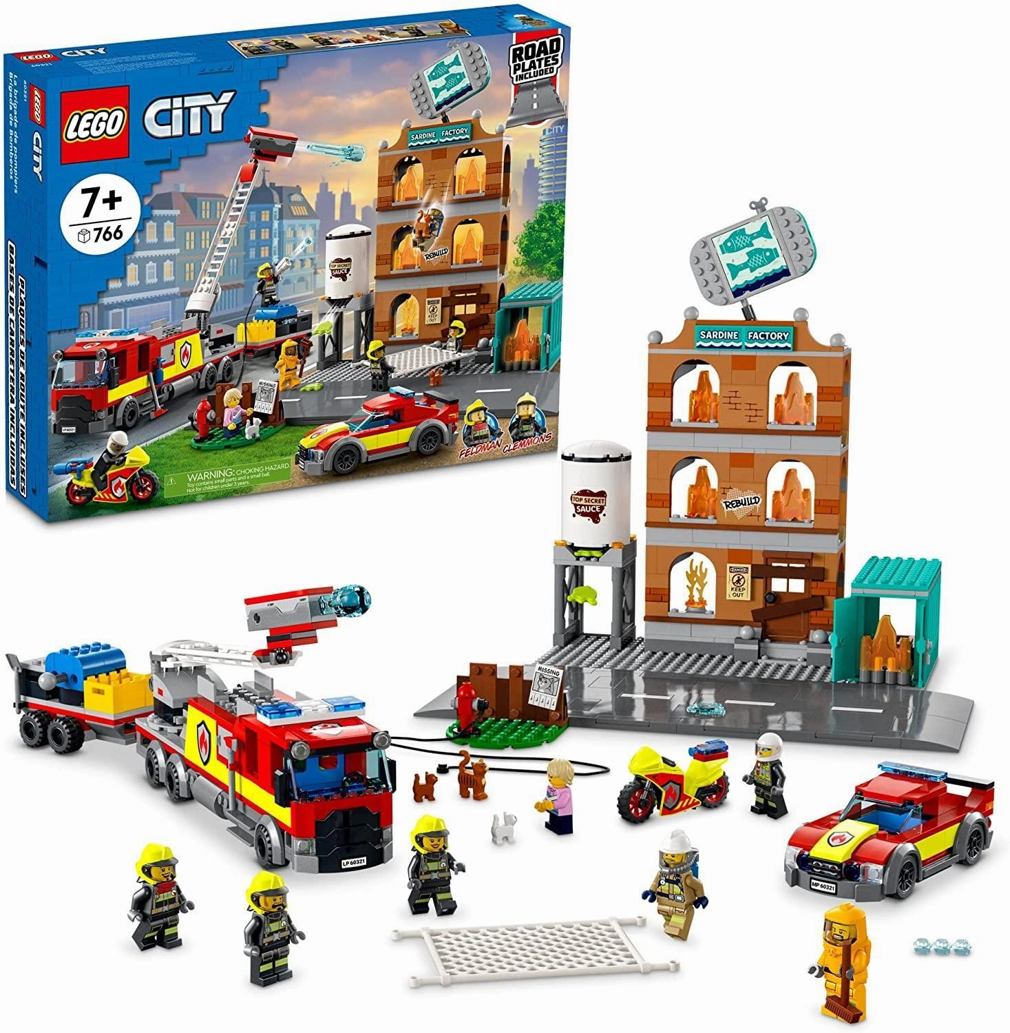 Fantasy Replica LEGO CITY 60321 Fire Brigade Playset