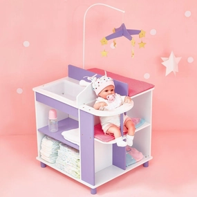 Workstation Decor Teamson USA Little Princess Baby Doll Changing Station with Storage