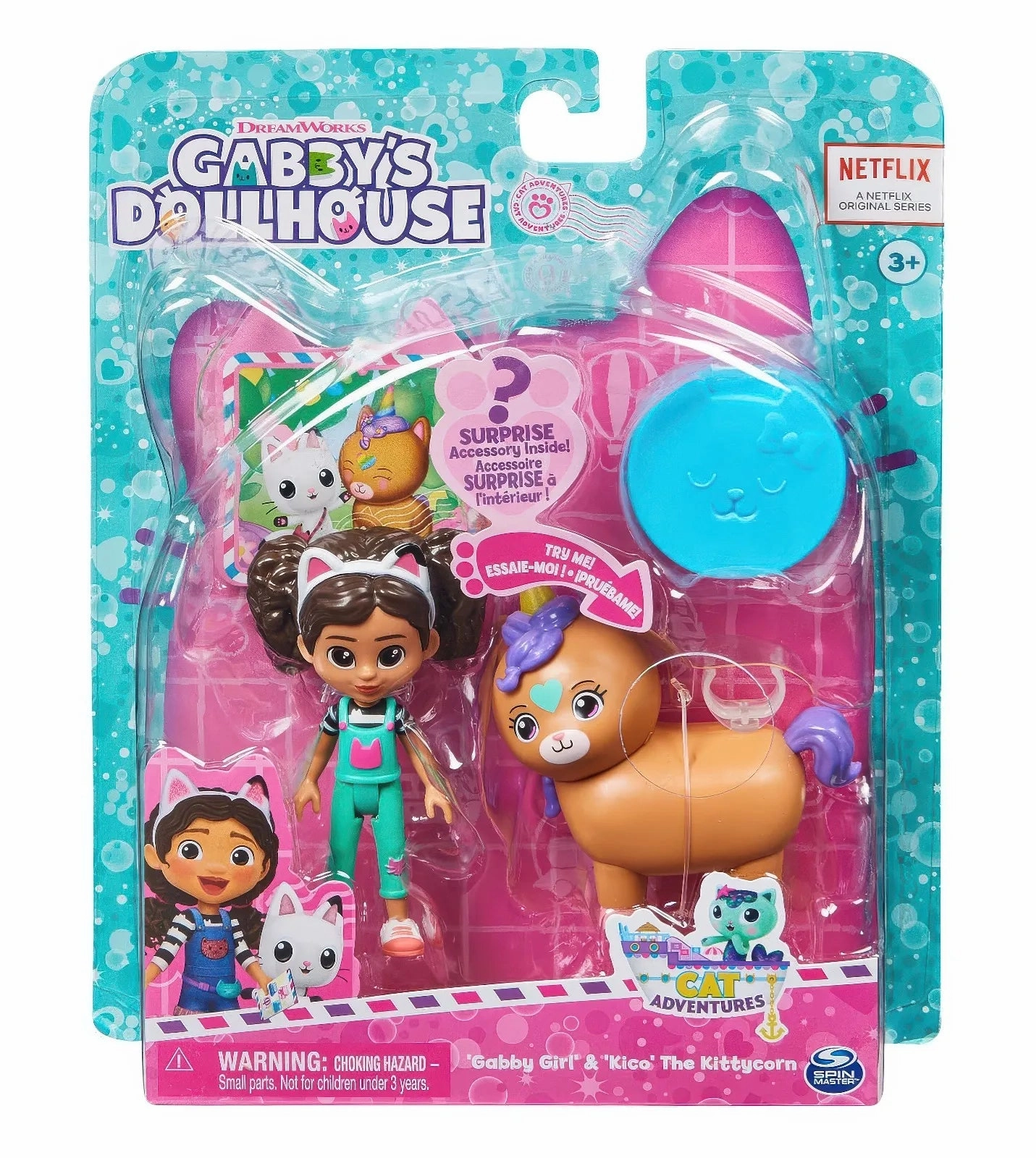 Flying Pose Wholesale Price Gabby's Dollhouse Gabby Girl and Kico the Kittycorn Toy Figures Pack