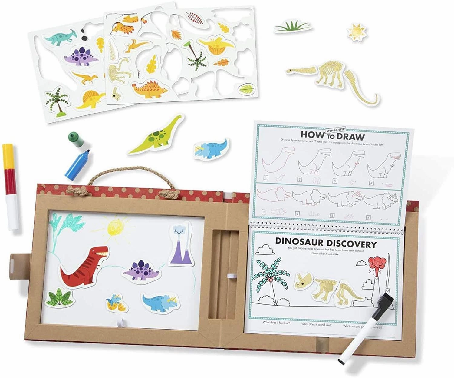 Melissa & Doug 41321 Reusable Drawing & Magnet Kit ?C Dinosaurs Mindfulness practice Top Rated