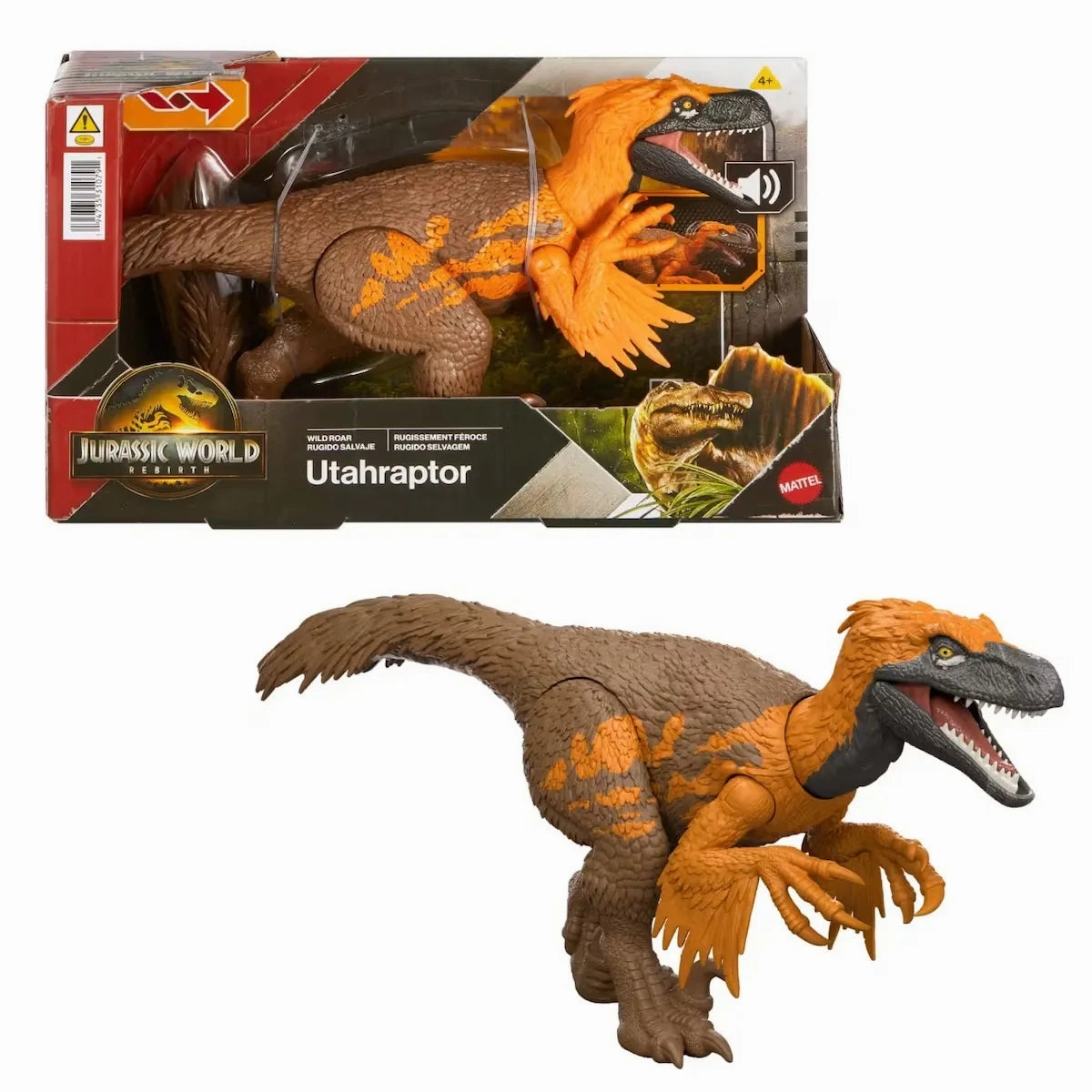 Jurassic World Wild Roar Utahraptor Dinosaur Action Figure Available Today Central Creator