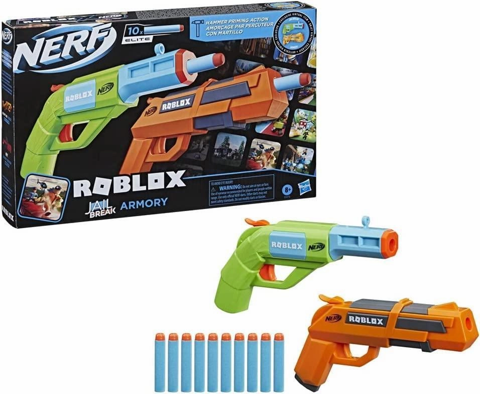 NERF Roblox Jailbreak Armory 2 Blasters Set Movie Character