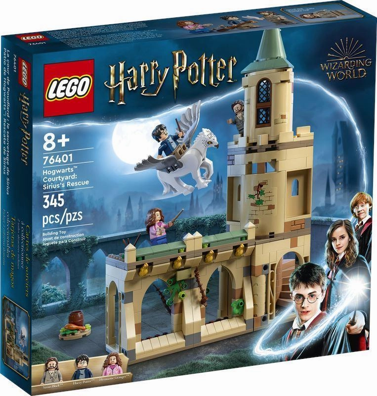 LEGO HARRY POTTER 76401 Hogwarts Courtyard Sirius's Rescue Set Impressionist Art