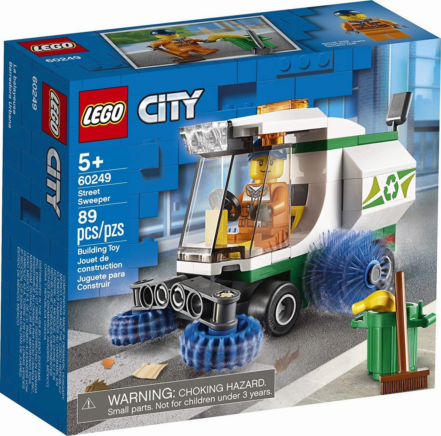 LEGO CITY 60249 Street Sweeper Building Set Articulated Toy