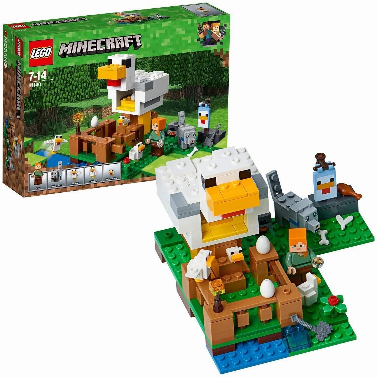 Limited Edition Collectible Toy LEGO MINECRAFT 21140 The Chicken Coop Building Set, Buildable Farm Toy for Kids