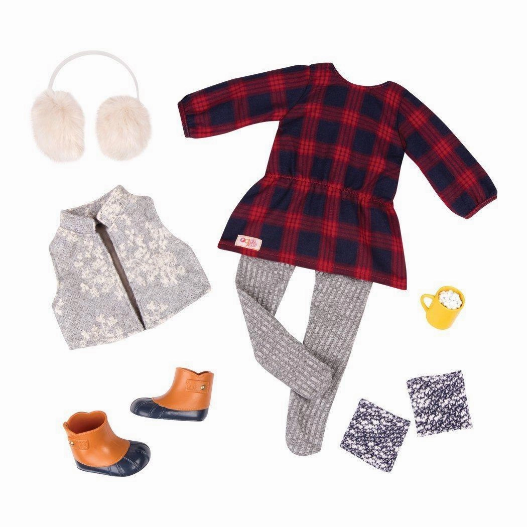 Character Hero Miniature Art Our Generation BD30318 Cocoa Cozy Dolls Outfit for 18-inch Dolls