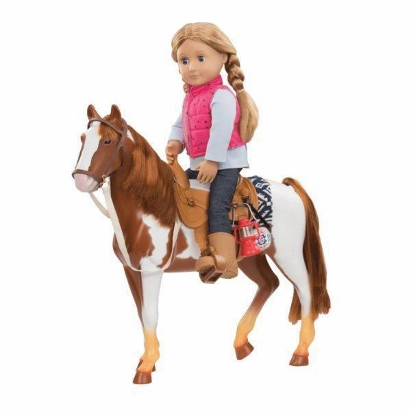 Our Generation BD38017 Pinto Toy Horse Console Game Prehistoric Animal