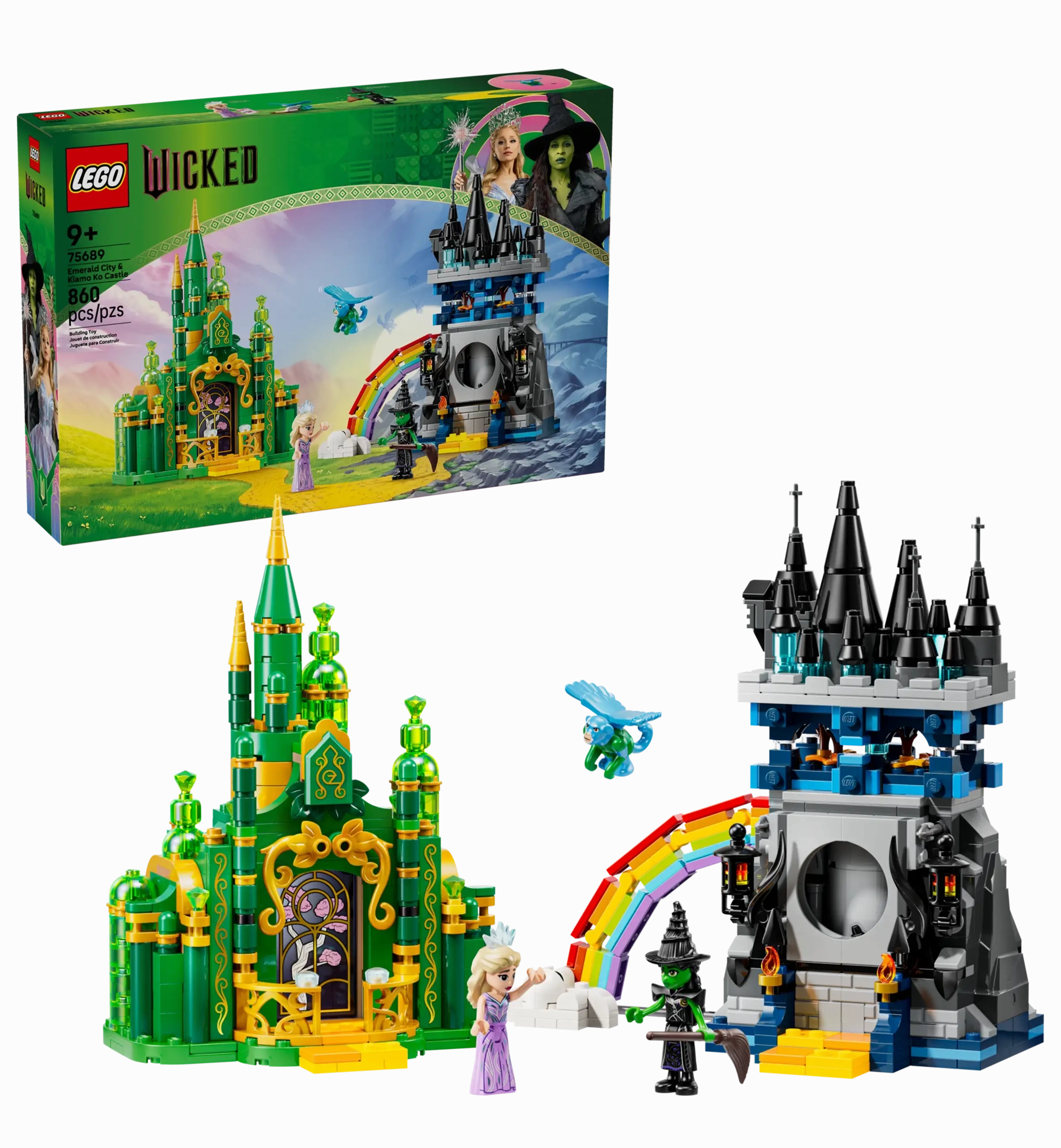 Hand Sculpted LEGO 75689 Wicked Emerald City & Kiamo Ko Castle