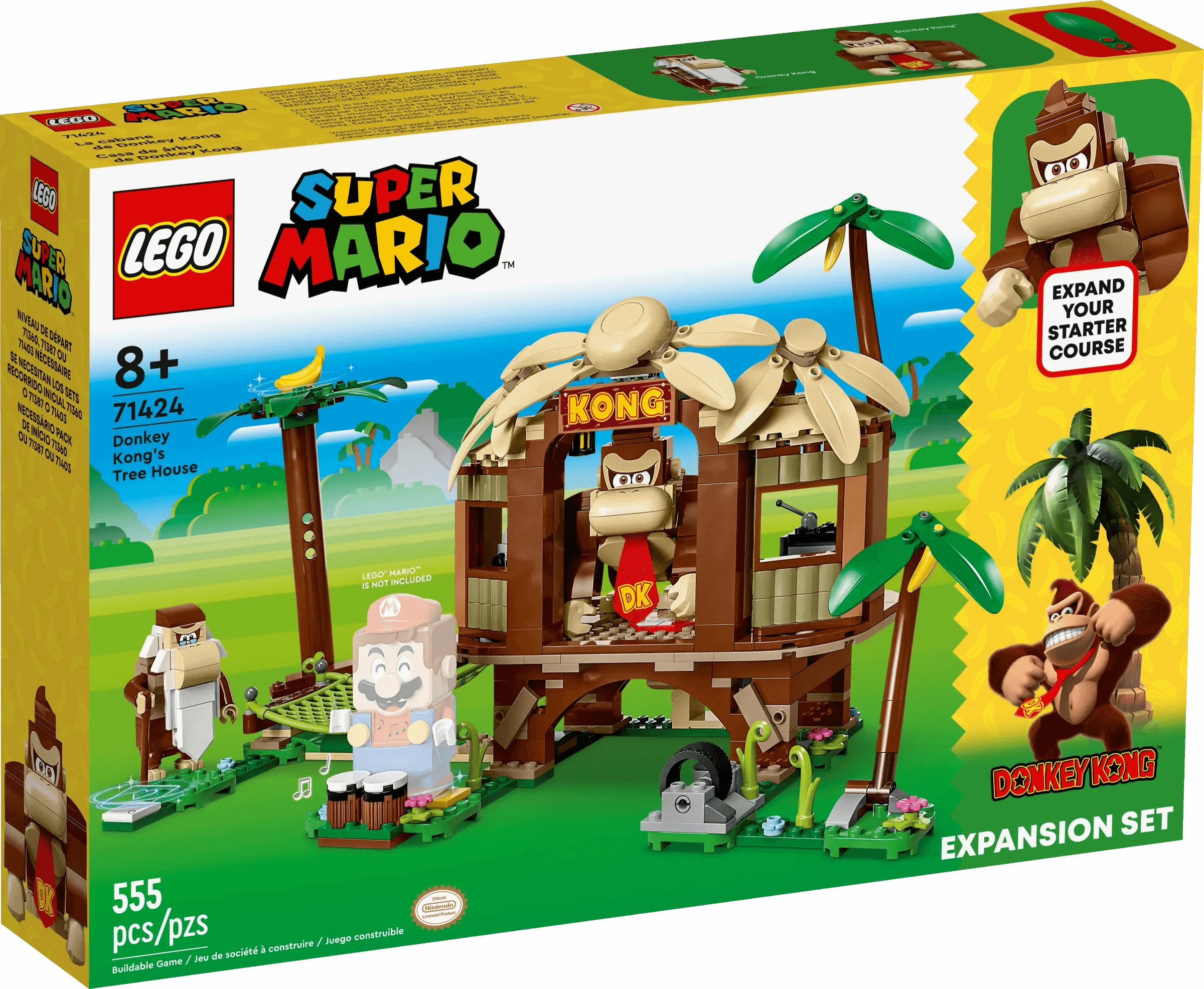 LEGO SUPER MARIO 71424 Super Mario Donkey Kong's Tree House Expansion Set Mythological God