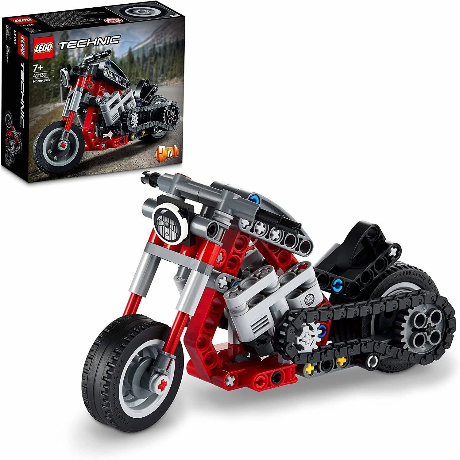 LEGO TECHNIC 42132 Motorcycle 2 in 1 Toy Model Building Set Pixar Favorite
