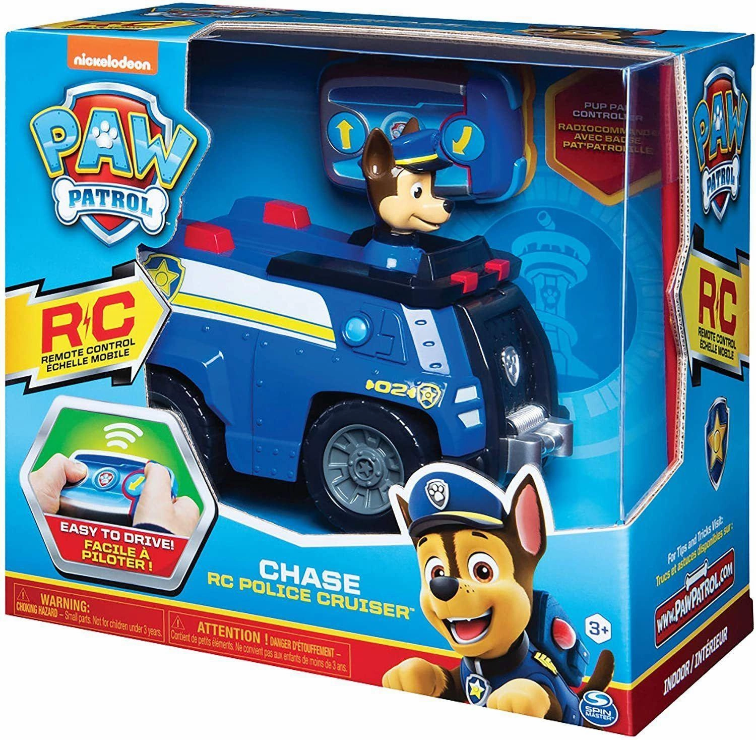 Battery operated Display Replica PAW Patrol 6054190 Chase Remote Control Police Cruiser with 2-way Steering