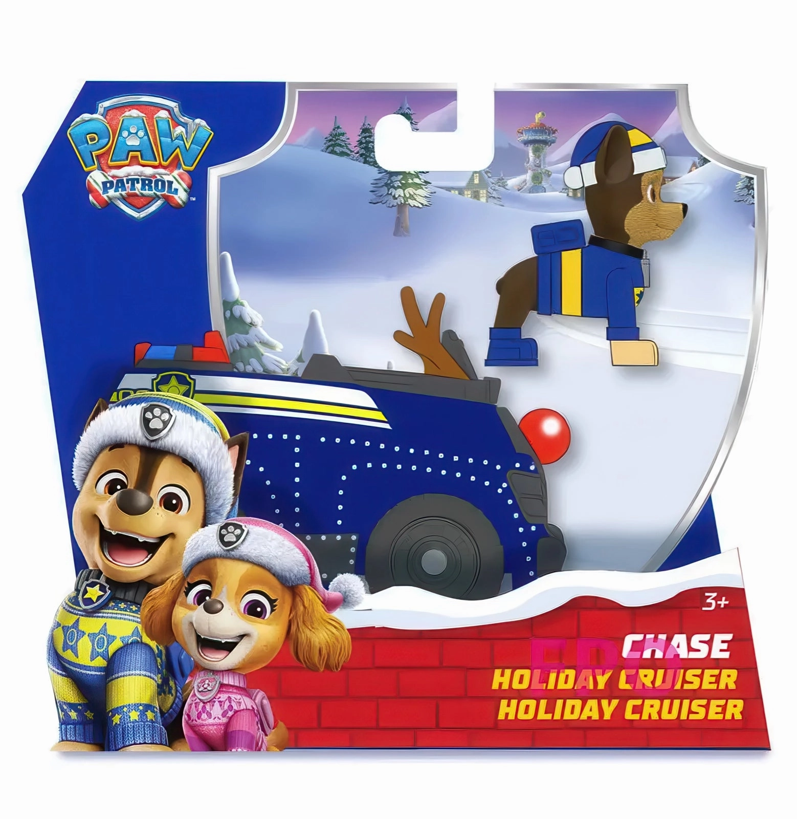 PAW Patrol Chase Christmas Holiday Cruiser Perfect Condition