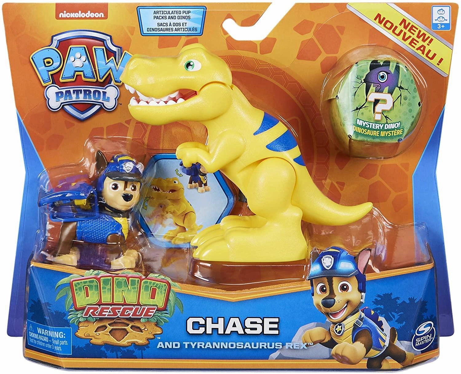 PAW PATROL Dino Rescue Chase and Dinosaur Action Figure Set Audience Favorite All Season