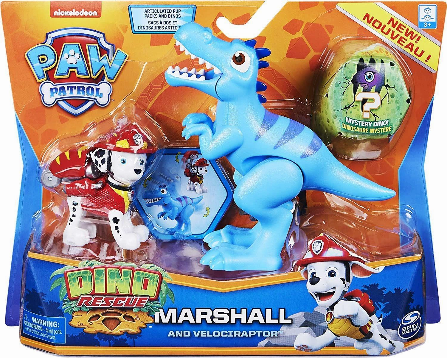 PAW Patrol Dino Rescue Marshall and Dinosaur Action Figure Set PVC Statue Unicorn Model
