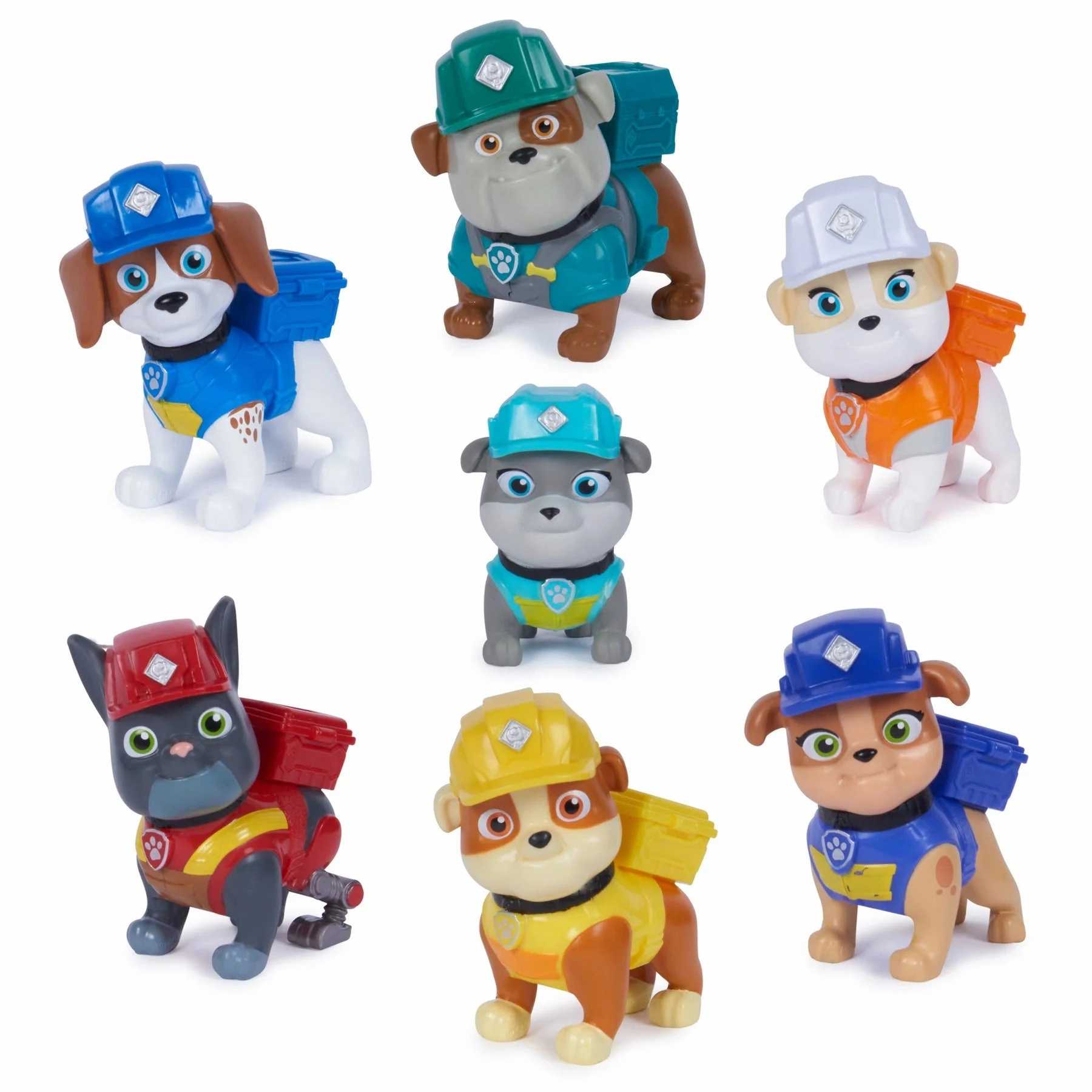 Travel Souvenir Vinyl Replica PAW Patrol: Rubble & Crew Construction Family Figure Gift Pack