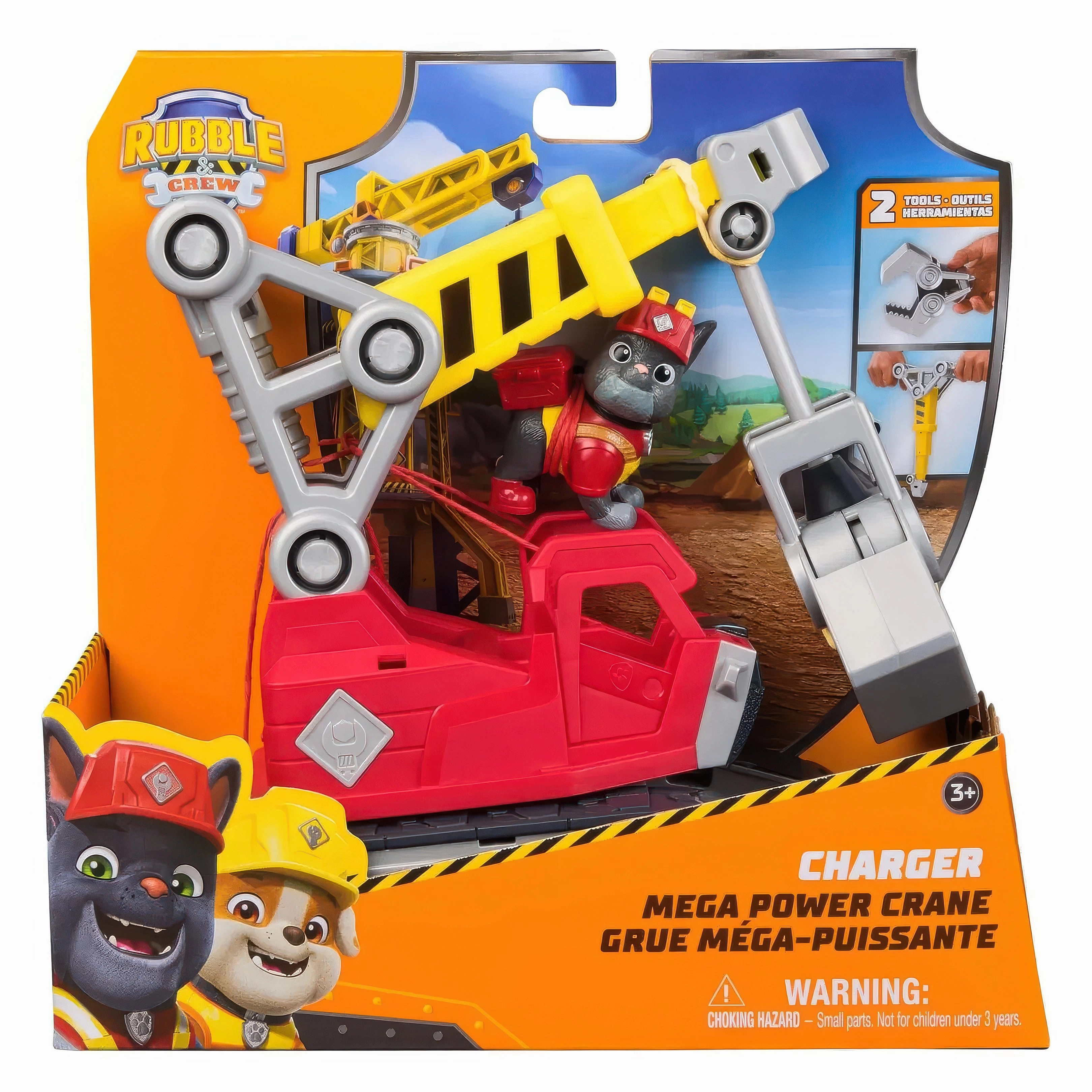 Small Person PAW Patrol Rubble And Crew Mega Power Crane