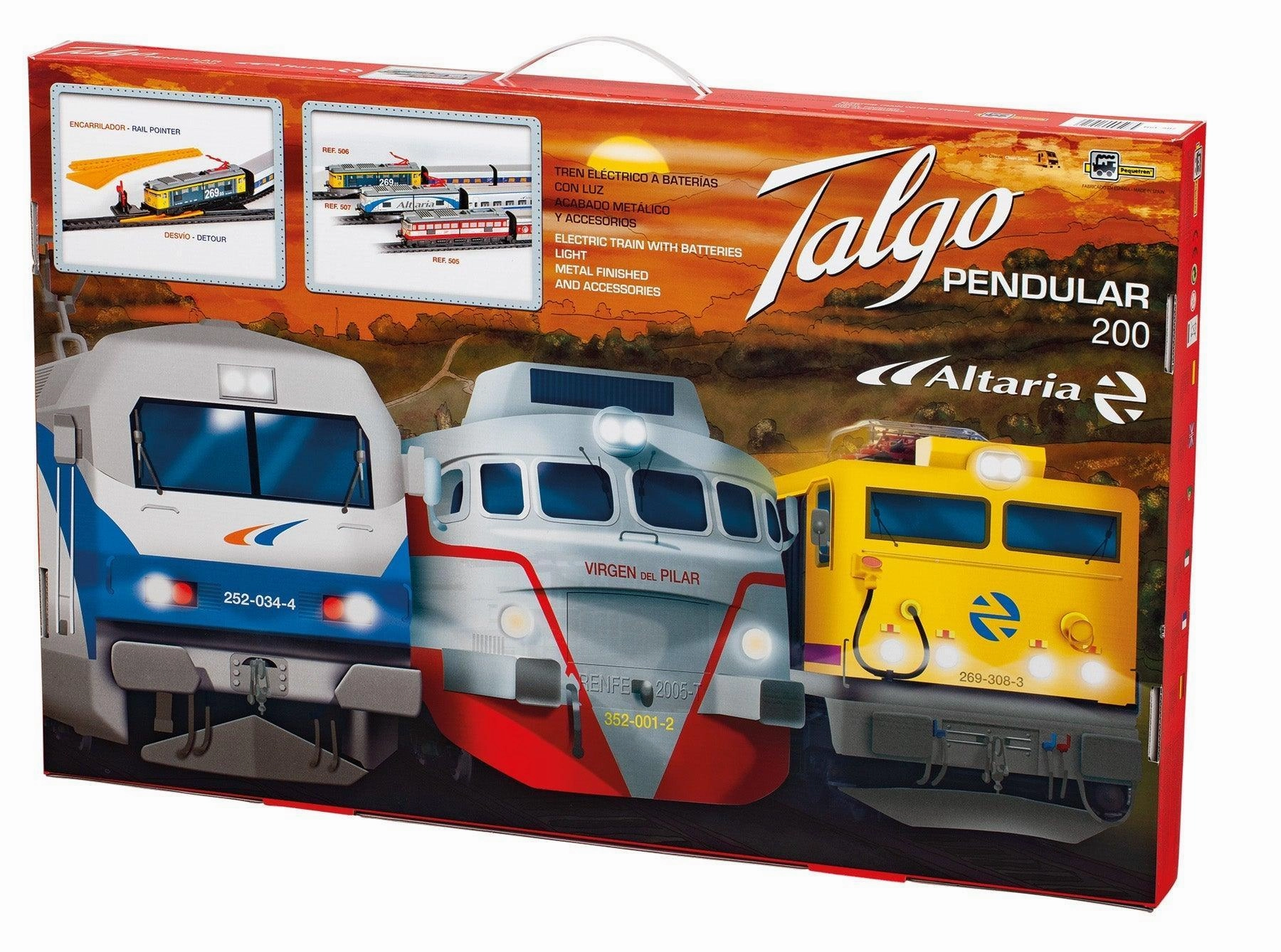 Celebrity Doll Creative Outlet PEQUETREN 505 Articulated Talgo Metallic Train Set