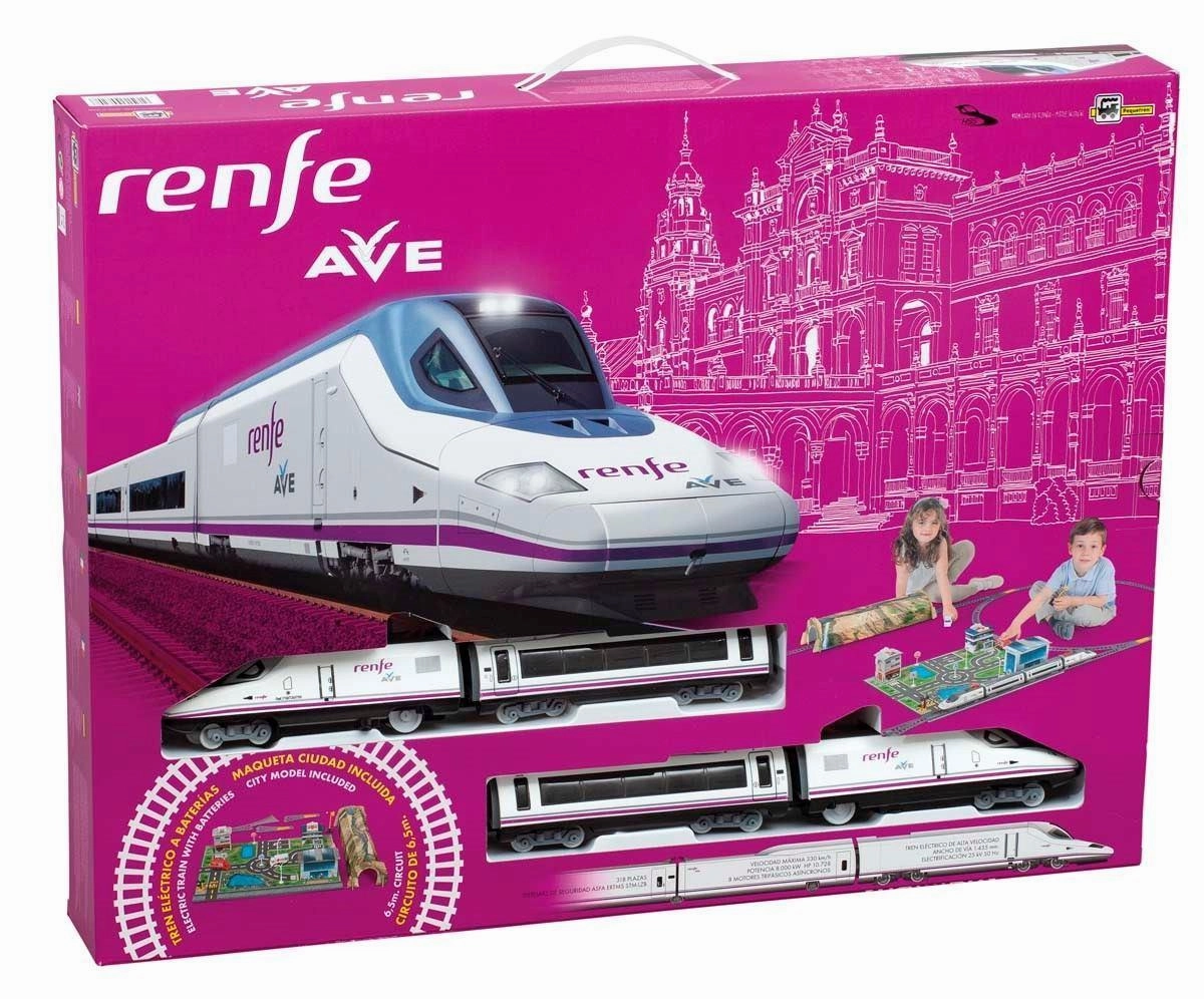 PEQUETREN 720 High-Speed Train Renfe Ave PVC Toy