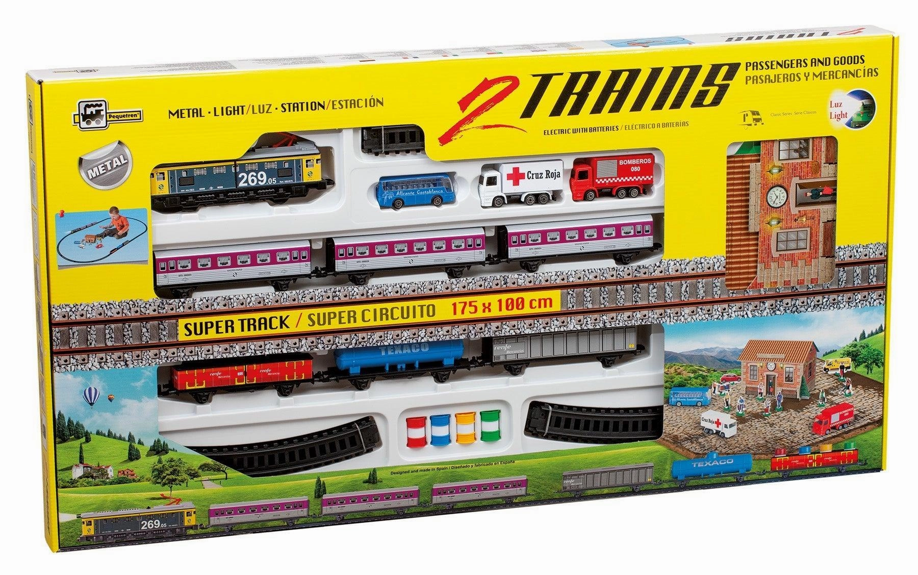 Alternate Costume PEQUETREN 900 Passengers & Goods Metallic Train Set
