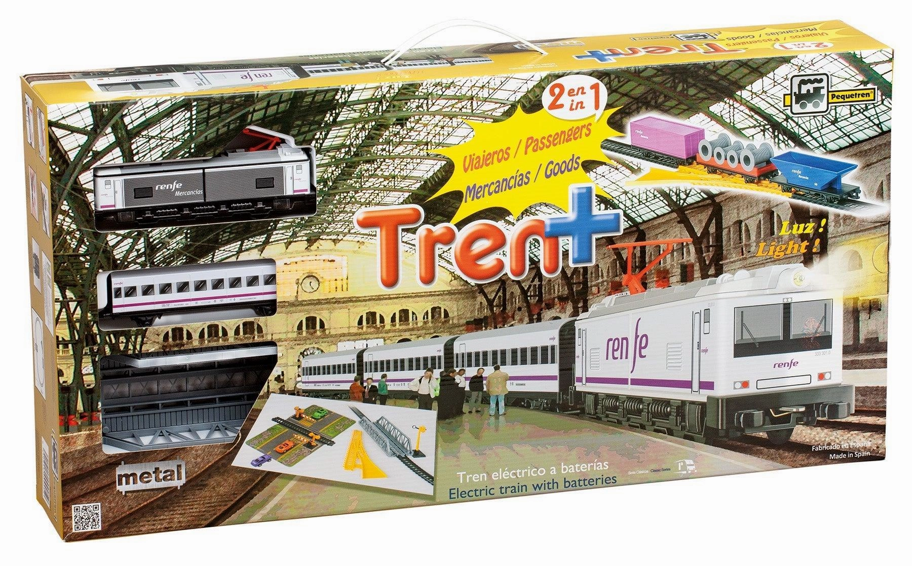 Gothic style Fantasy Toy PEQUETREN 905 Renfe Passengers Merchandises Metallic Train Set