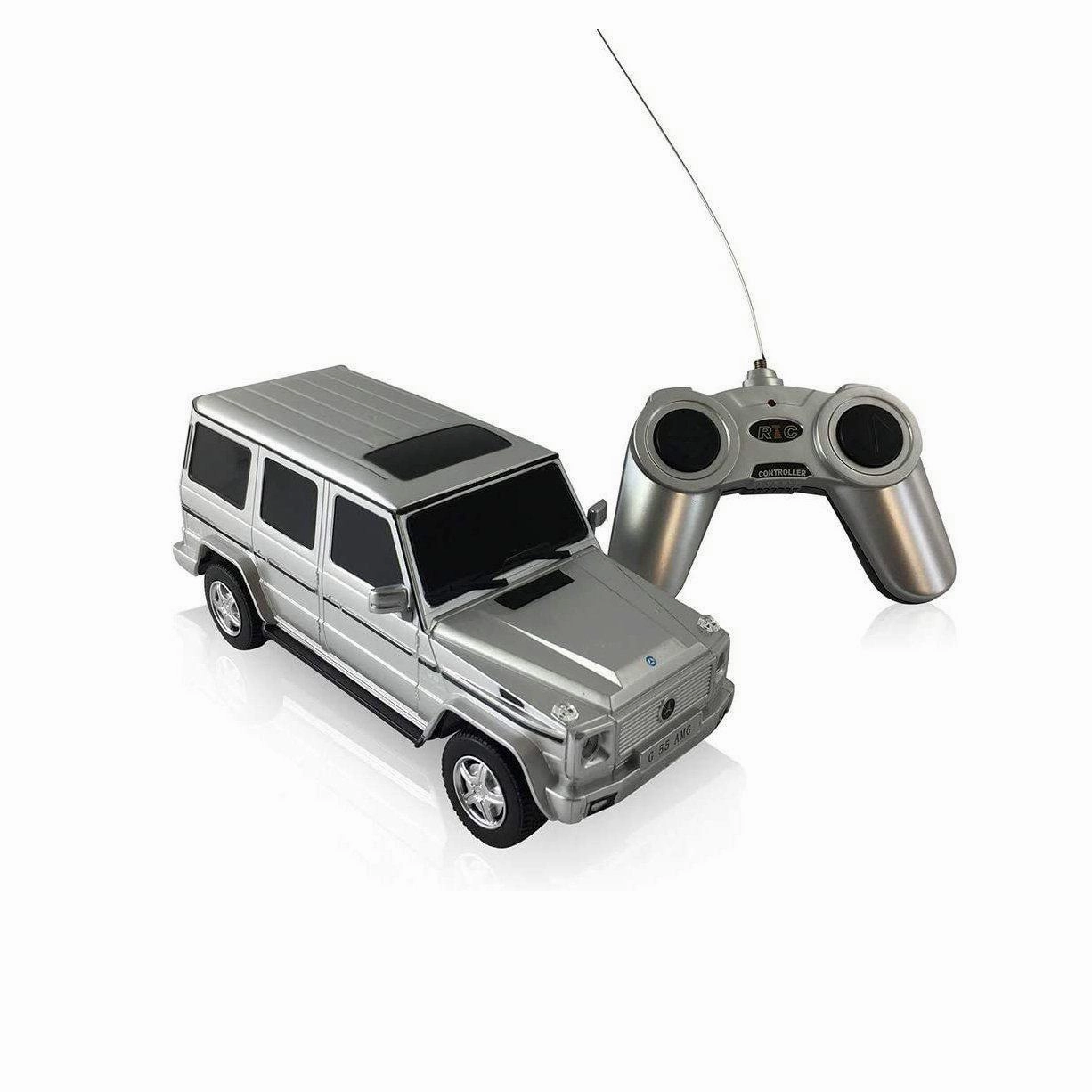 Mercedes-Benz G-Class G55 AMG 1:24 Scale Radio Controlled Model Car Silver Gothic style Rare Find