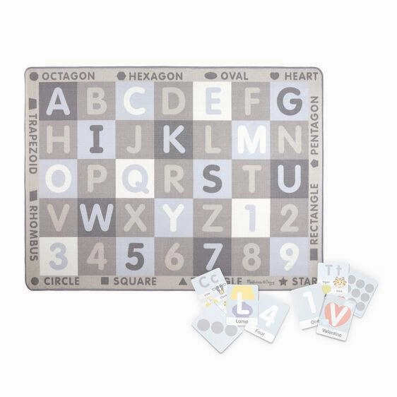 Melissa & Doug Jumbo ABC-123 Rug - Neutral Creepy Treats