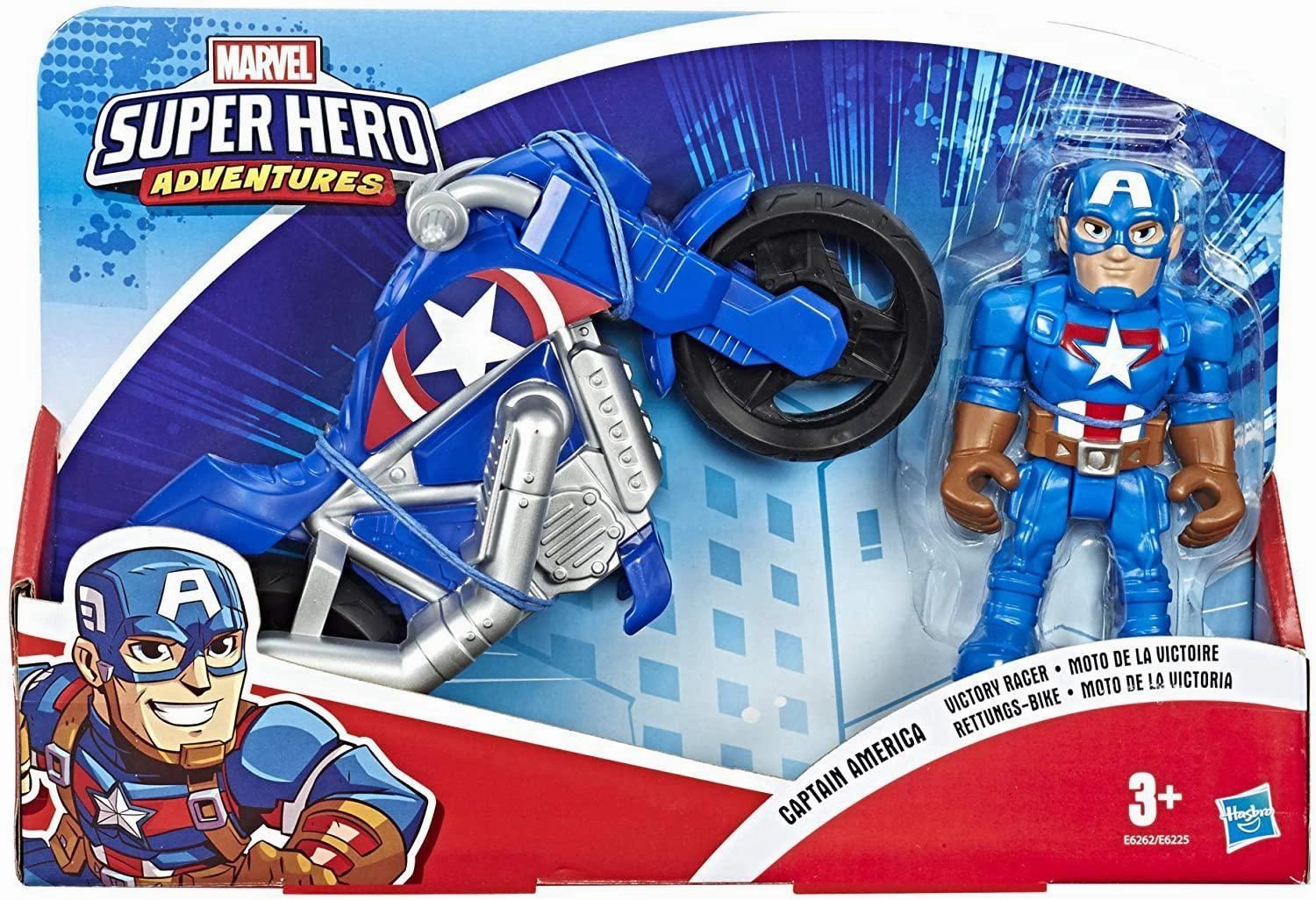 Small Gesture Playskool E6262ES0 Heroes Marvel Super Hero Adventures Captain America
