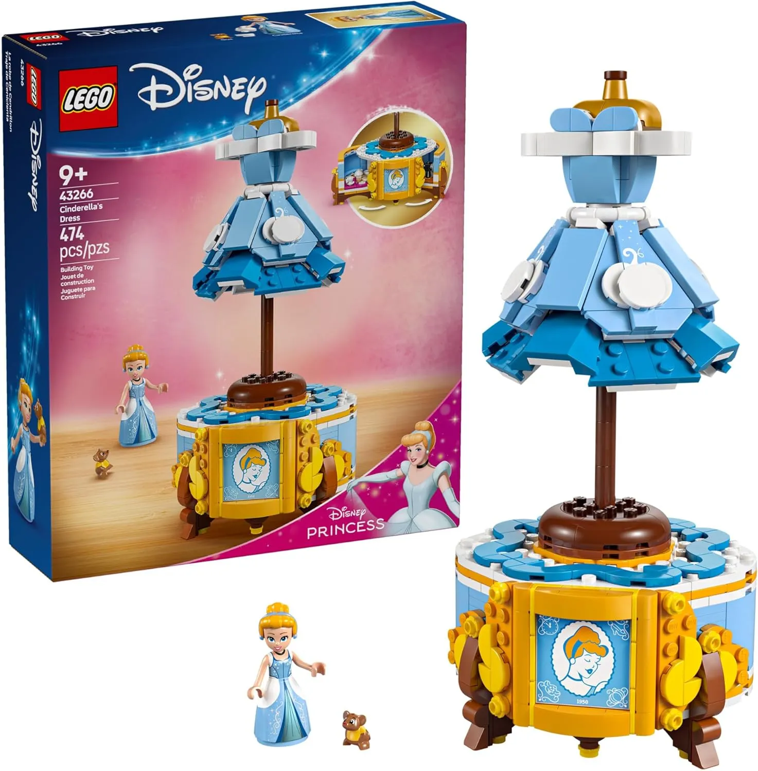 Lego 43266 - Disney Cinderella's Dress Ghostly Party Playful Accents