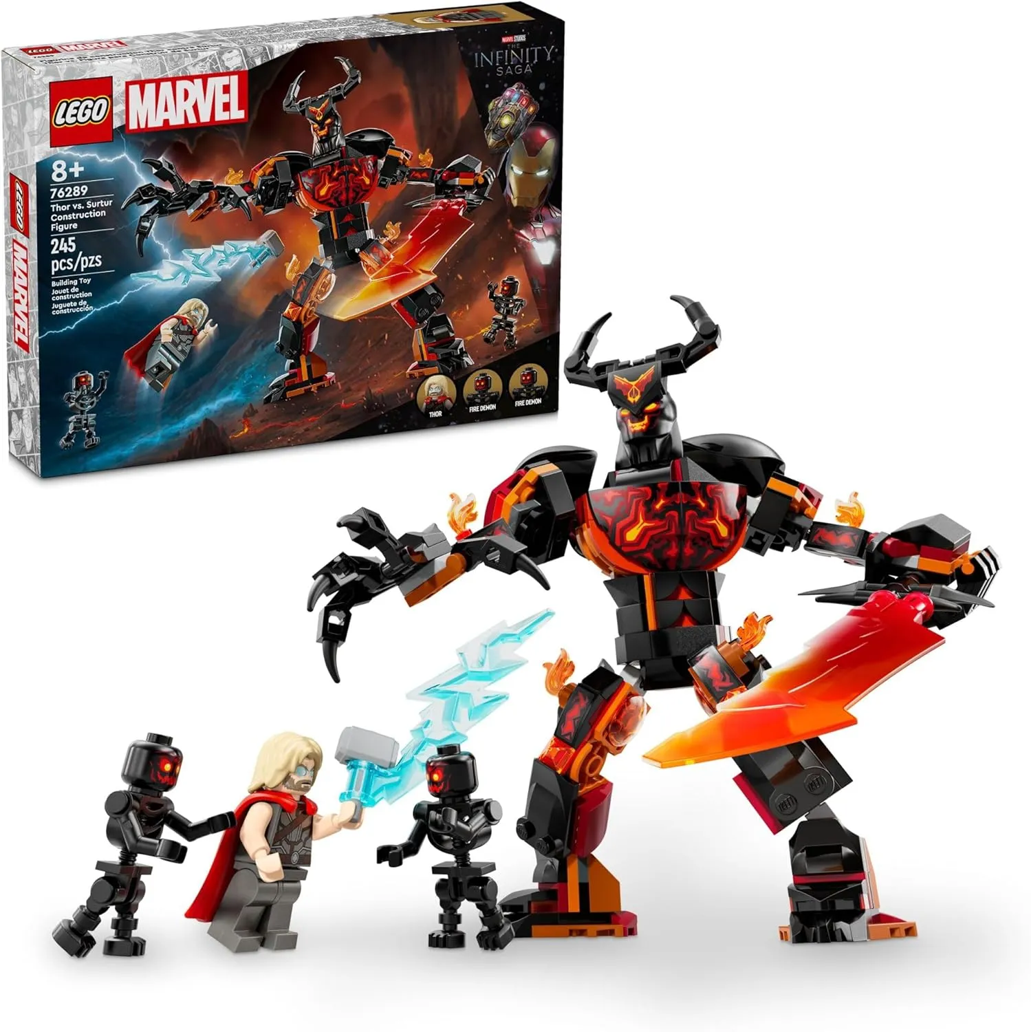 Lego 76289 - Marvel Thor vs. Surtur Construction Figure Action Pose Price Guide