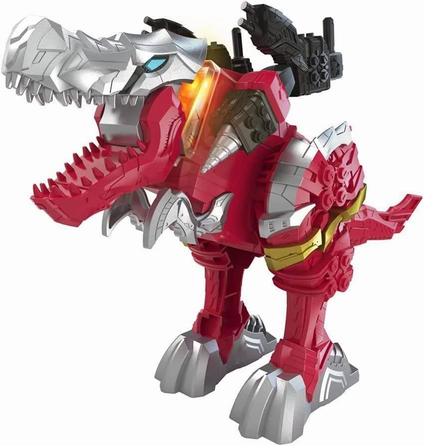 Power Rangers Battle Attackers Dino Fury T-Rex Champion Zord Copper Tone Little Seal