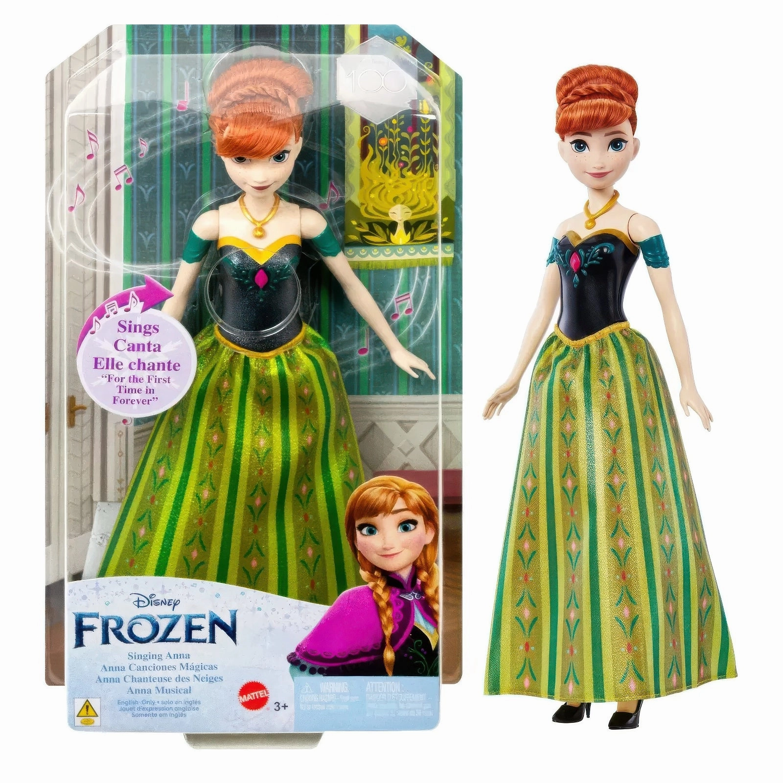 Disney Princess Singing Frozen Anna Doll Electronic Toy Farm Animal