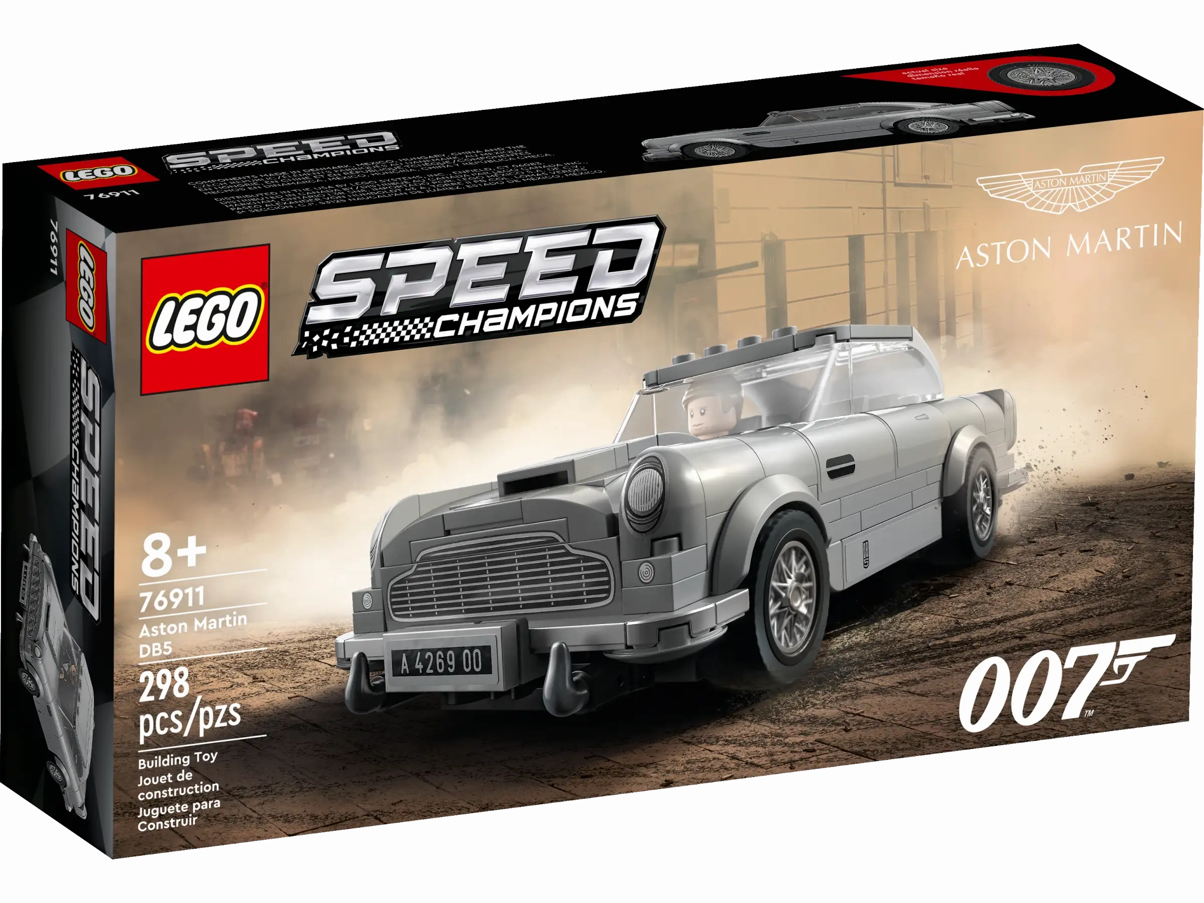 LEGO SPEED CHAMPIONS 76911 - 007 Aston Martin DB5 Chrome Plated