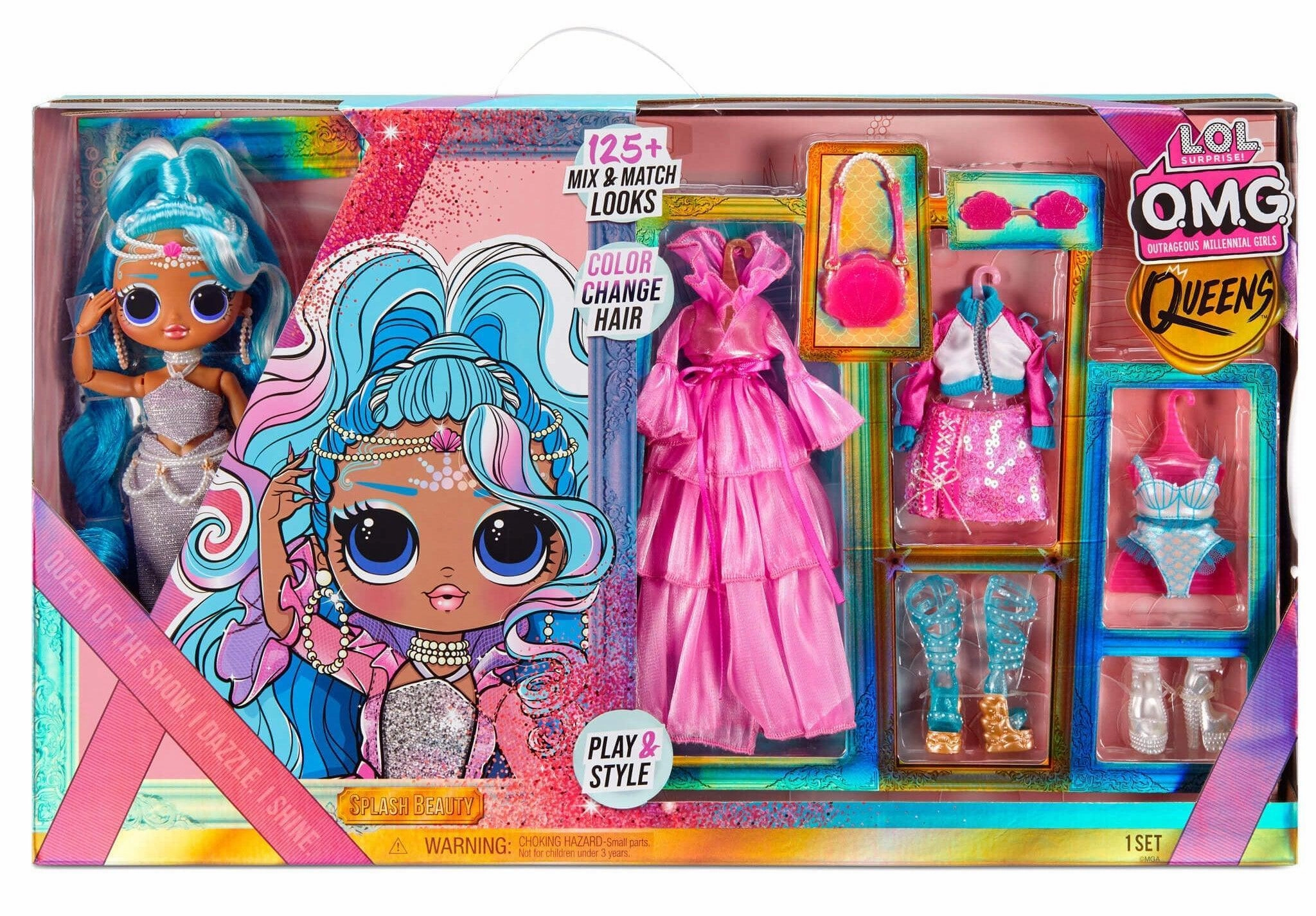 L.O.L Surprise! OMG Queens Splash Beauty Fashion Doll Mystery Box Limited Statue