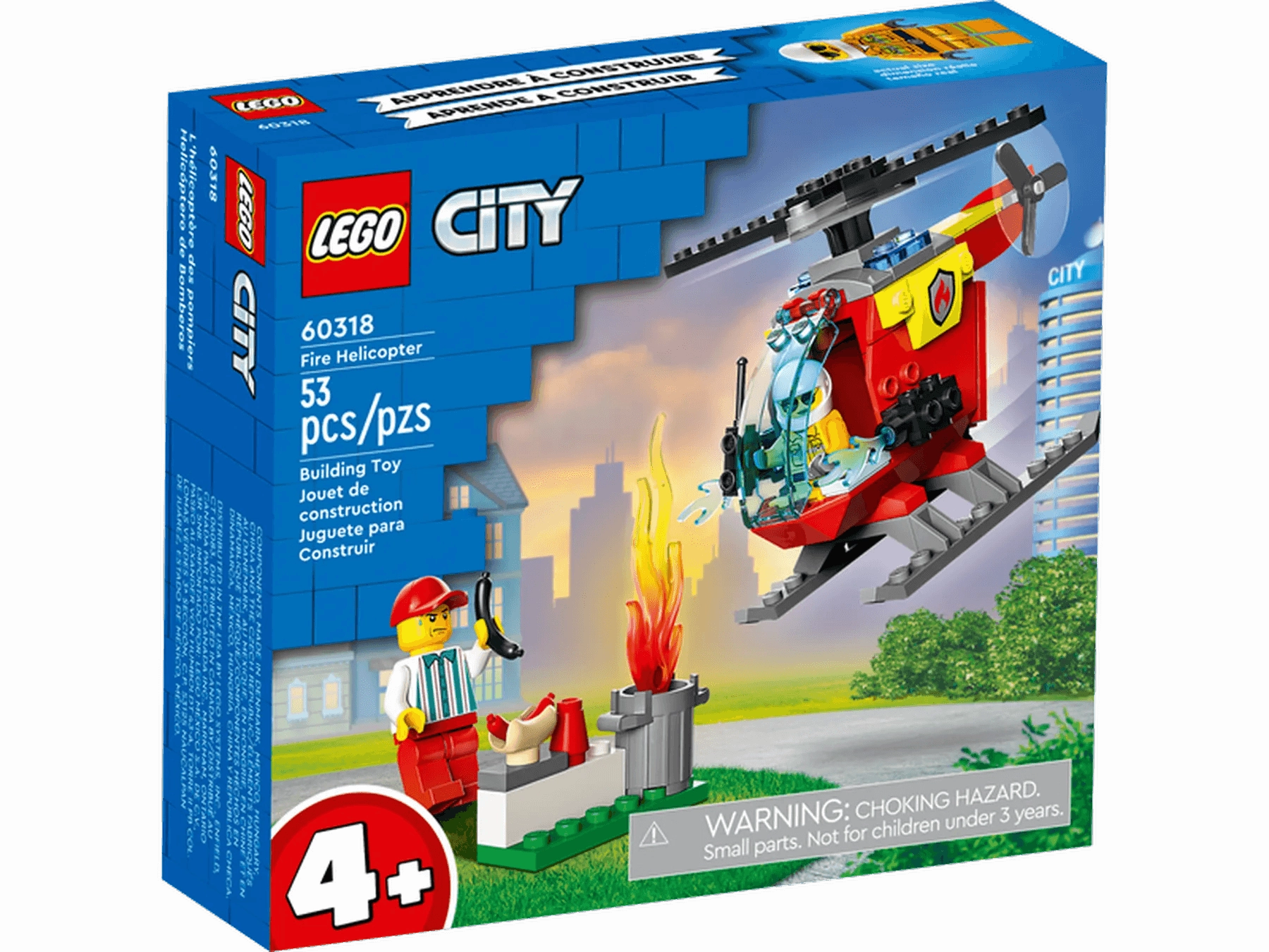 Posable Figure LEGO CITY 60318 Fire Helicopter