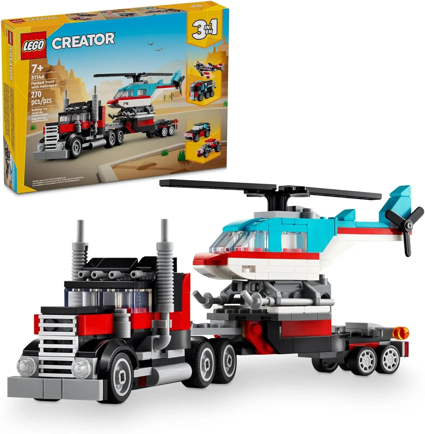 Lego 31146 - Creator Flatbed Truck with Helicopter DC Comics Horror Icon