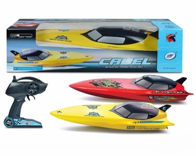 CRUEL High-Speed 2.4 GHz RC Racing Boat 74cm with Lights National Symbol