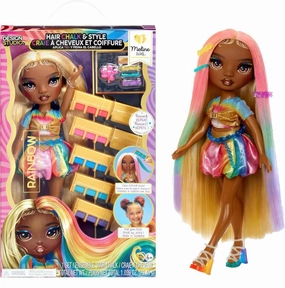 Rainbow High Hair Chalk & Style Fashion Doll - Meline Action Hero Special Release