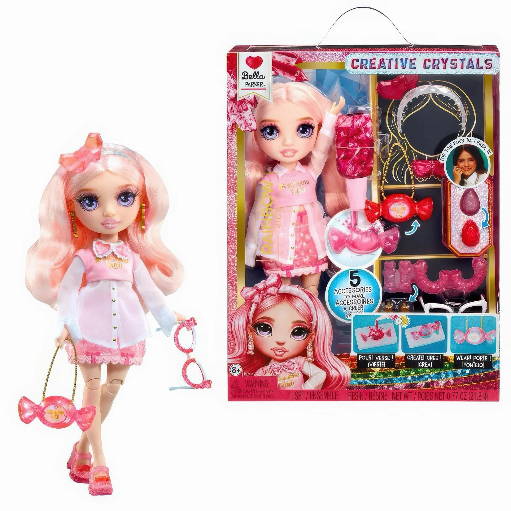 Rainbow High Rainbow Creative Crystal 28cm Fashion Doll - Bella Folk Art